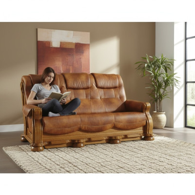 Sofagarnitur 3+1+1 Sitzer Klassischer Wohnlandschaft Sofas Couchen Polster Neu