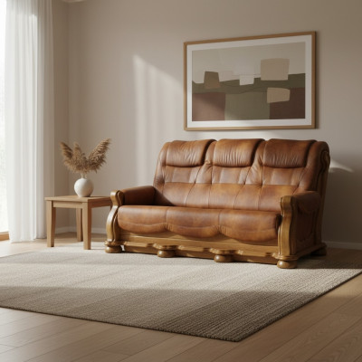 Sofagarnitur 3+1+1 Sitzer Klassischer Wohnlandschaft Sofas Couchen Polster Neu