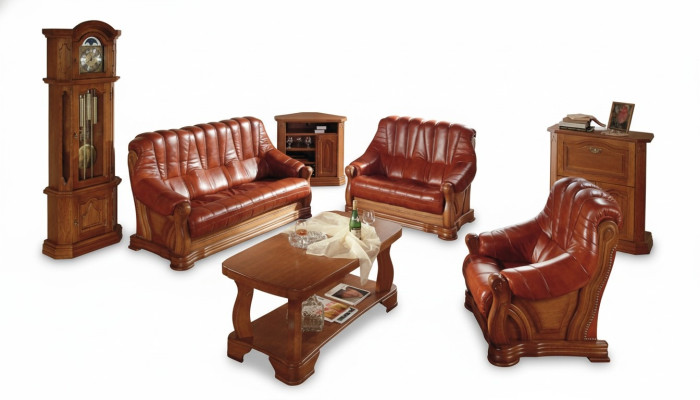 Sofagarnitur 3+1 Sitzer Klassischer Couchen Wohnlandschaft Polster Sofas