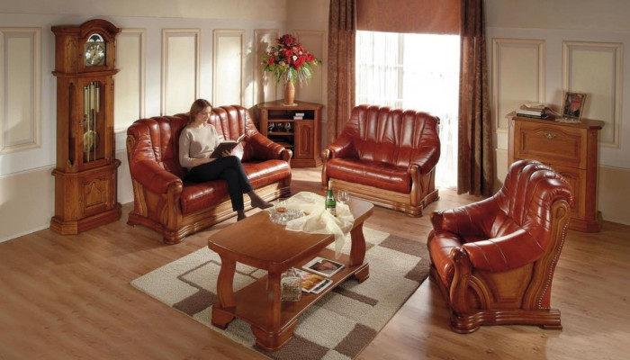 Sofagarnitur 3+2 Sitzer Klassischer Wohnlandschaft Sofas Couchen Polster Neu