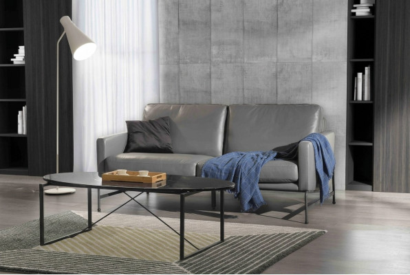 Luxus Designer Sitz Garnitur Sofa Couch Polster Set Leder 2+1+1 Couchen