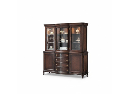 Wandschrank Edle Anrichte Holz Barock Stil Buffet Vitrine Schrank Neu