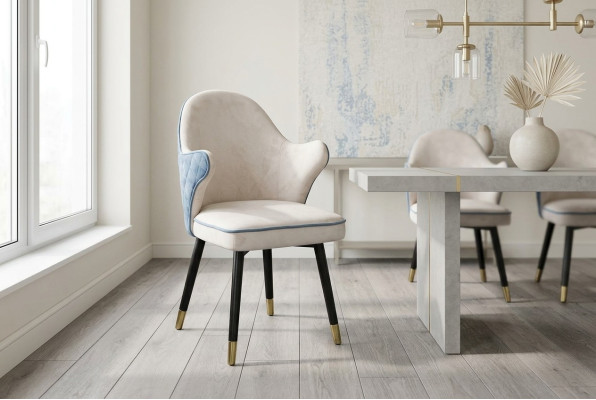 Stuhl 1x Ess Zimmer Polster Sessel Fernseh Lounge Club Textil Sitz Leder Stuhl
