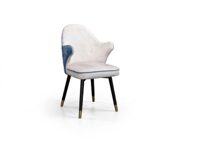 Stuhl 1x Ess Zimmer Polster Sessel Fernseh Lounge Club Textil Sitz Leder Stuhl