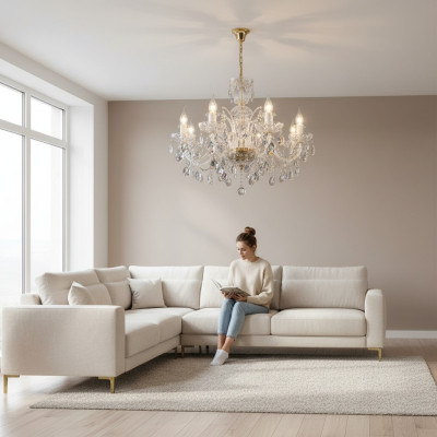 Kron Kronleuchter Lampe Deckenleuchten Kristall Lampen Hängende Beleuchtung
