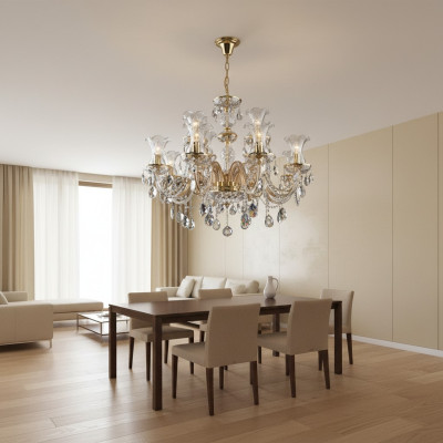 Klassische Kronleuchter Deckenleuchten Lampe Bohemia Beleuchtung Kristall Neu