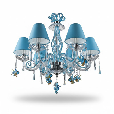 Bohemia Moderne Kronleuchter Licht Deckenleuchten Kronleuchter Kristall Blau Lampe