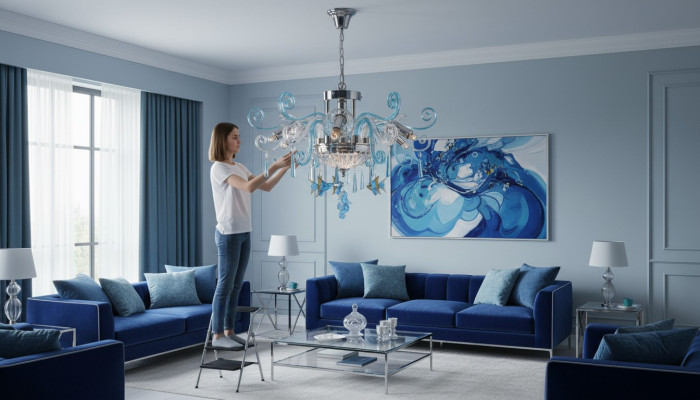 Decken-Pendelleuchte Deckenleuchte Spot Kronleuchter Bohemia Cristal