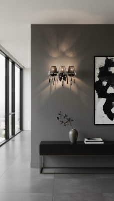 Wandleuchte Bohemia Classic Wandleuchter Doppel Wandlampe Neu