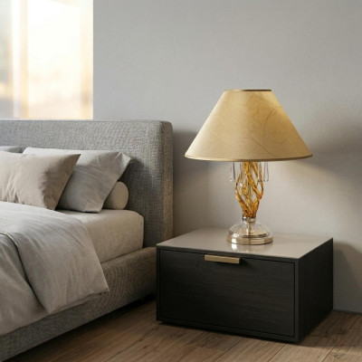 Kristalllampe Bürolampe Tisch Elite Bohemia Fuß Nachttisch Neu
