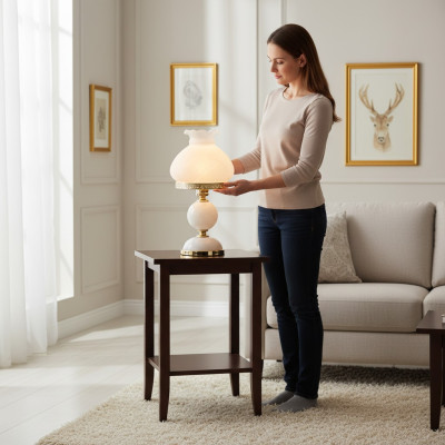 Leuchte Kristall Schreibtisch Lampe Tischlampe Elite Bohemia Steh Nachttisch Neu