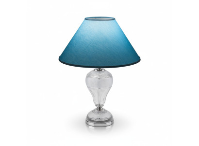 Leuchte Kristall Lampe Tischlampe Blaue Bohemia Steh Nachttisch Neu Schreibtisch