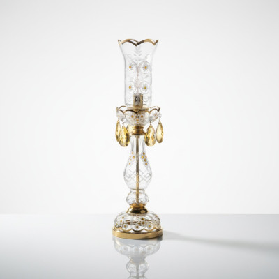 Tischleuchte Tisch Lampe Kronleuchte Kristall Antik Stil Leuchte Leuchten Lampen