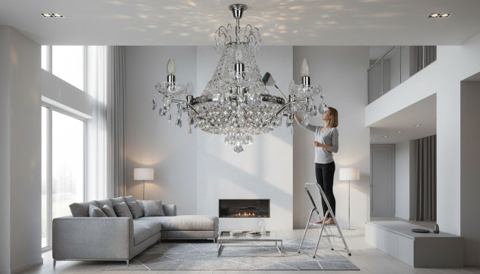 Kronleuchter Bohemia Deckenlampe Deckenleuchte Design Lampe luxus Leuchten Neu