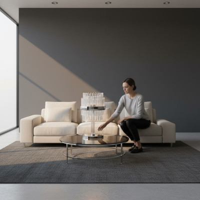 Tischleuchte Tisch Lampe Leuchten Kristall Antik Stil Leuchte Lampen Kronleuchte