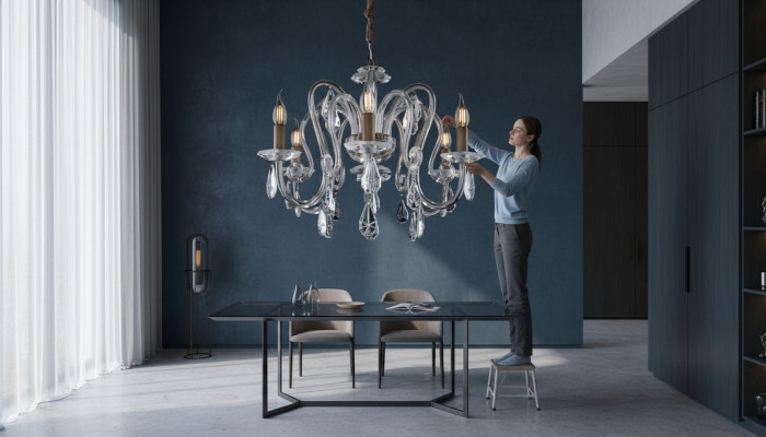 Kristall Kronleuchter Hängeleuchte Deckenleuchte Bohemia von Lampe
