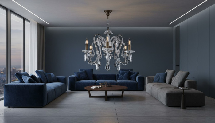 Kristall Kronleuchter Hängeleuchte Deckenleuchte Bohemia von Lampe