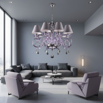 Bohemia Luster Hänge Lampe Kristall Lampen Leuchten Decken Kronleuchter Leuchte