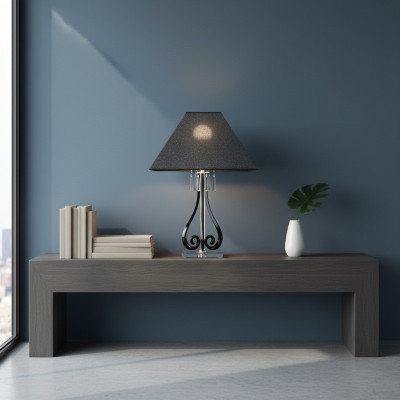 Leuchte Kristall Lampe Tischlampe Weiß Bohemia Steh Nachttisch Neu Schreibtisch