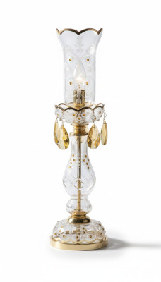 Tischleuchte Antik Stil Tisch Lampe Leuchte Lampen Kristall Leuchten Kronleuchte