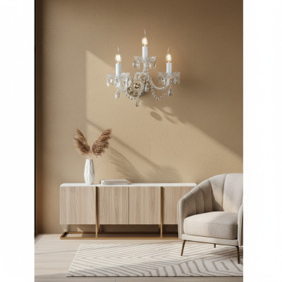 Wandleuchte Bohemia Luster Antik Stil Kronleuchter Wand Lampen Wandlampe Neu