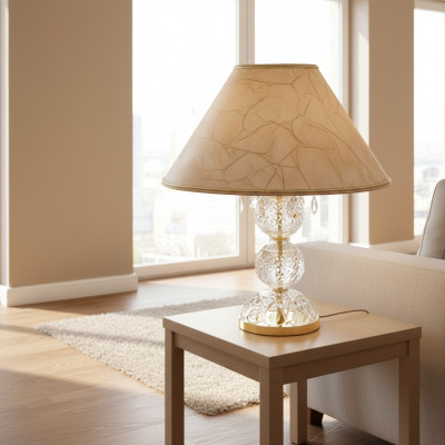 Tischleuchte Antik Stil Tisch Lampe Kristall Leuchte Lampen Leuchten Kronleuchte