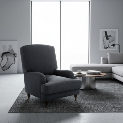Sessel Club Lounge Designer Deko Stuhl Polster Sofa 1 Sitzer Relax Fernseher