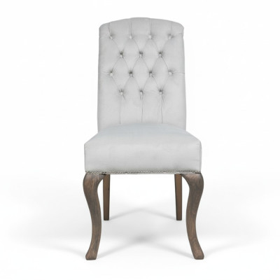 Designer Graue Chesterfield Stühle Polster-Garnitur Hotel-Gruppe x2-er Set