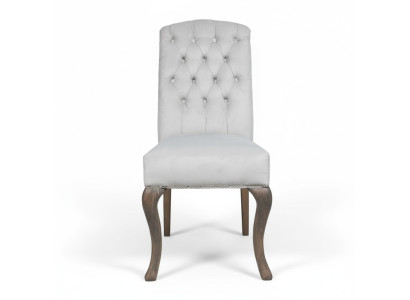 Designer Graue Chesterfield Polster Stühle 10-er Garnitur Hotelstühle Textilsitzer 