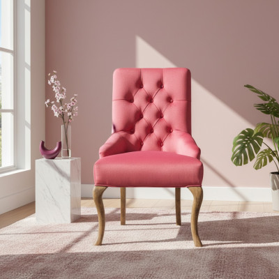 Design Chesterfield Stühle Hotel Garnitur Stuhl Textil Polster Gruppe 2xSet