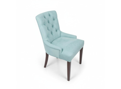 Moderne Hellblaue Chesterfield Stuhlgarnitur Designer Lehnstühle Luxuriöse Sitzmöbel