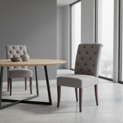 Chesterfield Stühle Designer Garnitur Gruppe Esszimmer Stühle x8 Lehnstühle