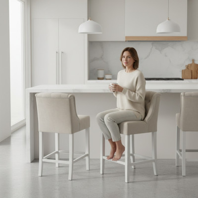 Barhocker Barstuhl Samt Stoff Design Barstühle Bar Hocker 2er Set Tresen