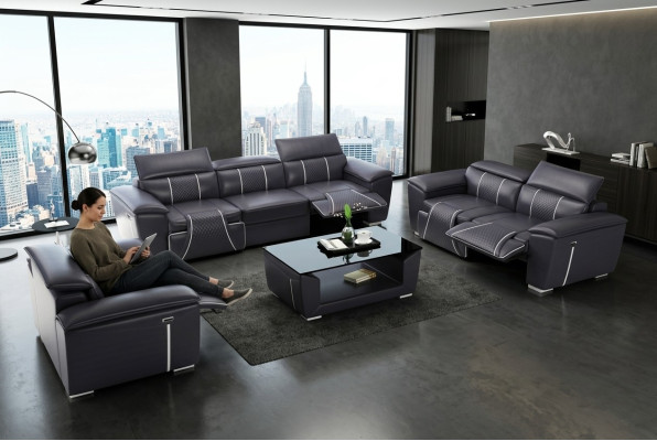 Wohnlandschaft Ecksofa mit USB U Form Sofa Couch Polster Sitz Garnitur XXL Neu