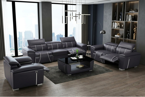 Wohnlandschaft Ecksofa mit USB U Form Sofa Couch Polster Sitz Garnitur XXL Neu