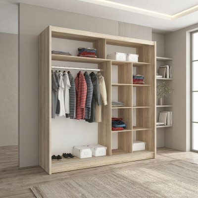 Mehrzweck Regale Schrank Regal Deko Aufbewahrungs Kleiderschränke 200cm