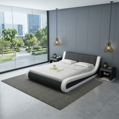 Wasserbett Hotel Doppelbett Betten Komplett Lederbett Polsterbett Wasser + USB