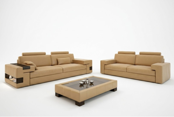 Ledersofa USB Moderne Sofagarnitur 3+2+1 Couch Sitz Polster Sofa Garnitur Set