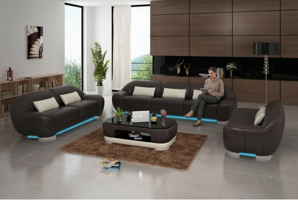 Sofagarnitur 3+2 Sitz Sofagarnitur Polstergarnitur Sessel Sofas Couch Garnituren