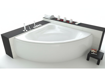 Badewanne Wanne Eck Design Eckbadewanne Schürze Ablauf Silikon