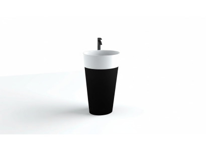 Design Freistehender Waschtisch Acryl Waschschale Mit Säule Aufsatzwaschbecken