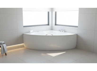 Unförmige Badezimmer Wanne Eck Badewannen Design Wannen Weiß