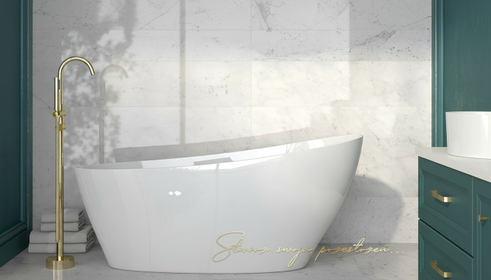 Exclusive freistehende Badewanne Acryl Wanne Dusche Bad Ablauf Deko Design