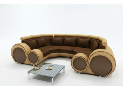 Wohnlandschaft Designer Sofa Textil Couch + USB Mikrofaser Polstergarnitur XXL