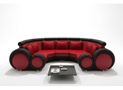 Wohnlandschaft Textil Couch Microfaser Polstergarnitur XXL Neu Sofa Stoff USB