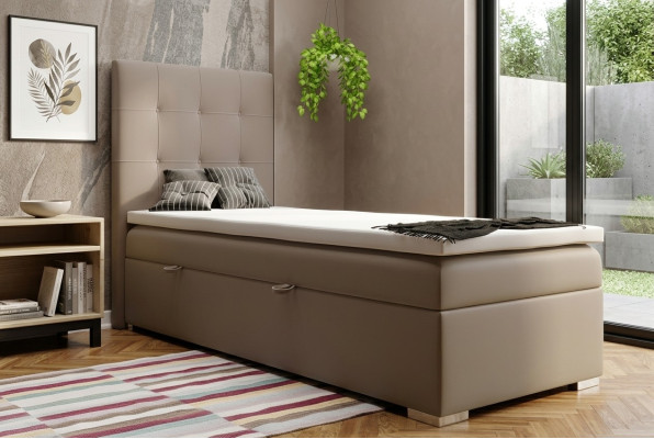 Luxus Boxspring Bett Hotel Betten Polster Funktion Bettkasten 90x200cm