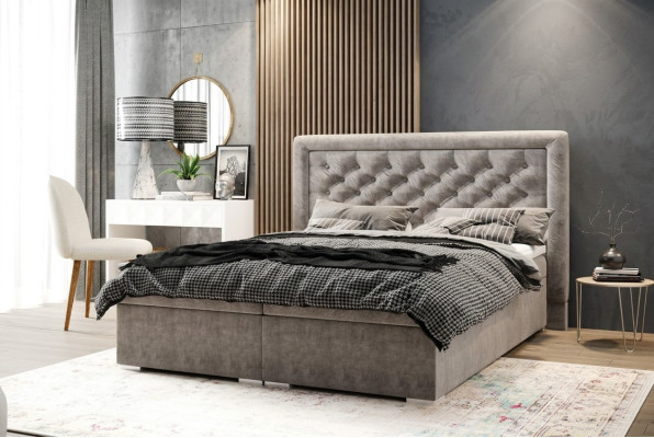 Schlafzimmer Chesterfield Boxspring Bett Doppel Betten Polster Kasten Funktion