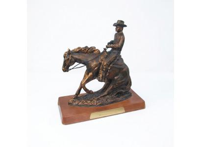Cowboy Designer Figur Skulptur Briefbeschwerer USA Rodeo Deko Dekoration 45cm
