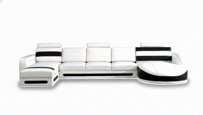 Wohnlandschaft Sofa Eckcouch Polster Garnitur Eck Ecke Sofas XXL Ecksofa mit USB