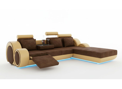 TEXTILSOFA GARNITUR ECKCOUCH USB Massanfertigung WOHNLANDSCHAFT COUCHGARNITUR